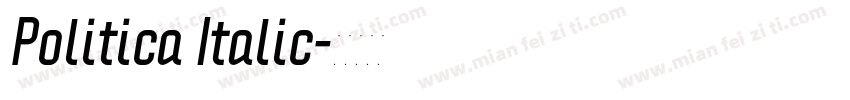 Politica Italic字体转换